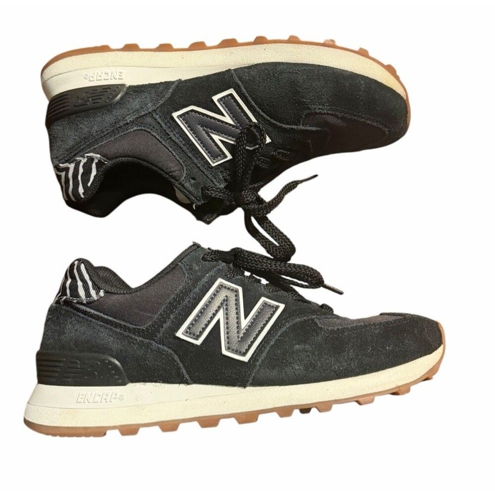 New Balance Shoes Mens 7.5 Women’s Classic Suede Running Sneakers WL574XB2 Black